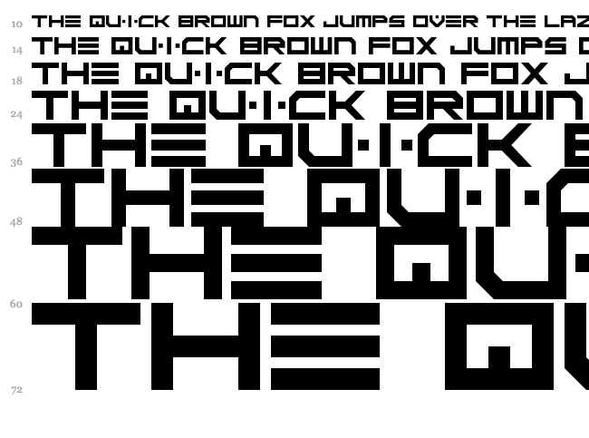 Scifi Adventure font waterfall